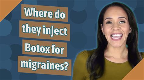 Where Do They Inject Botox For Migraines Youtube