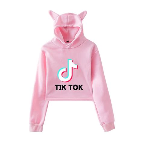 Tik Tok 2019 Crop Top T Shirt Musically Funny Sweatshirt Hoodie Sweater