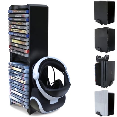 Universal Game Storage Tower And Ps4 Vr Xbox One S Vertical Stand