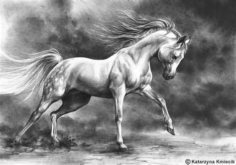 Maybe you would like to learn more about one of these? Running horse original drawing equine art birthday gift ...