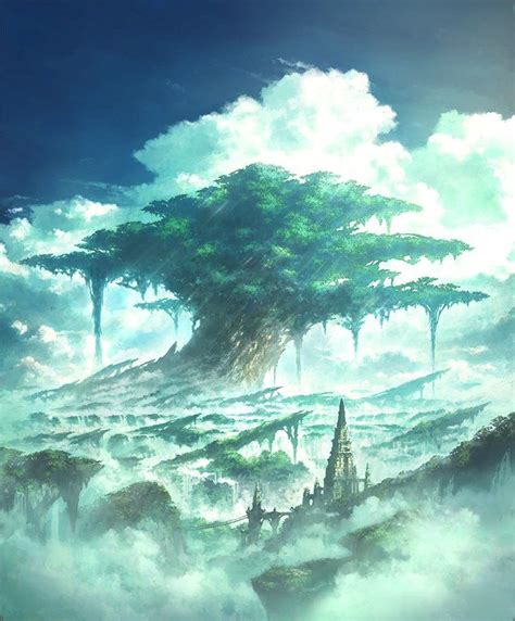 Card Naterran Great Tree Fantasy Art Landscapes Fantasy Landscape