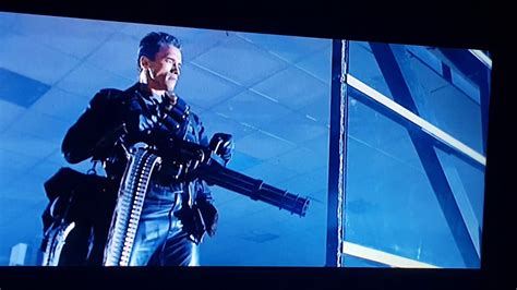 Terminator 2 1991 Minigun Scene Hd Youtube