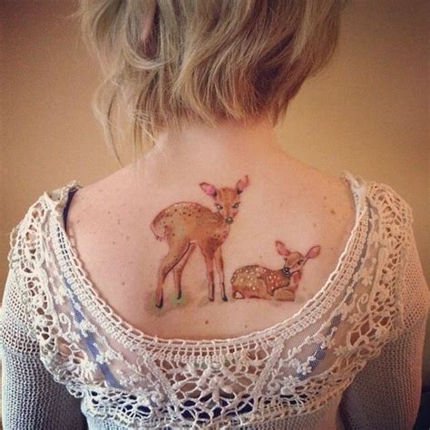 My Watercolor Fawn Tattoo Fawn Tattoo Tattoos Deer Tattoo
