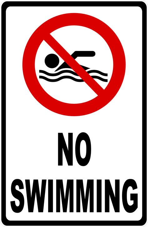 No Swimming Sign Signs By Salagraphics
