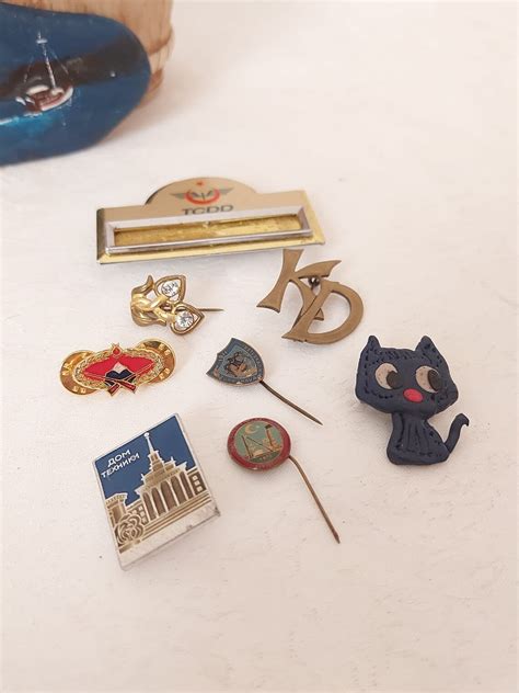 Lot Of 8 Pins Antique Pins Lot Vintage Pins Lot Badges Etsy