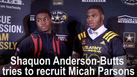 Penn State Commit Shaquon Anderson Butts Tries To Recruit Micah Parsons