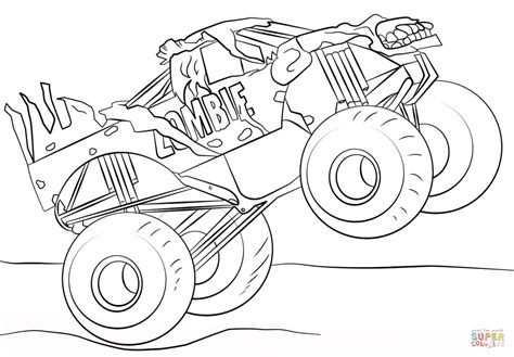 Coloring pages breathtaking monster jam printable coloring pages. Mohawk Warrior Monster Truck Coloring Pages Coloring Pages