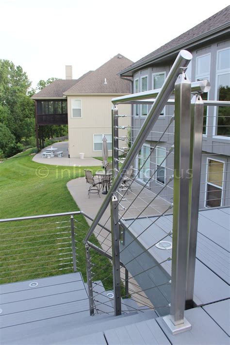 Inline Design Modern Handrail Bar Glass And Cable Railing Systems