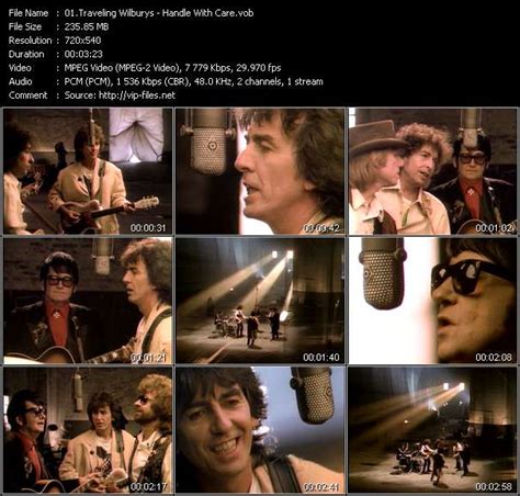 traveling wilburys handle with care free download music video clip from vob collection rock