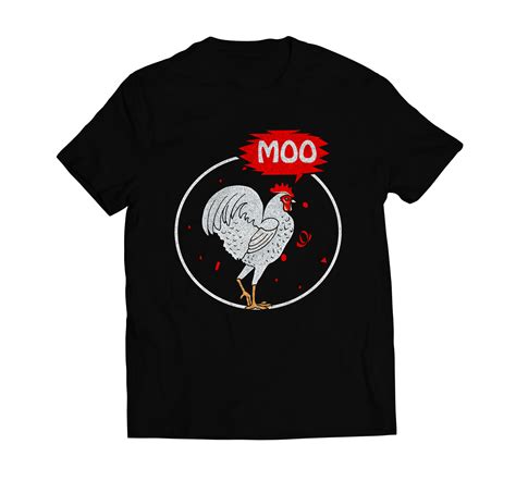 Moo Funny Cow Chicken T Shirt Merch Ready Designs For Amazon And All Other Pod Sites