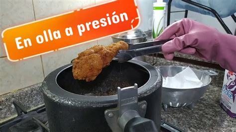 Pollo a la broaster en olla a presión YouTube