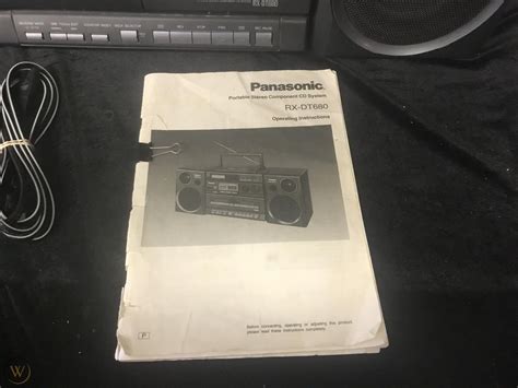 Panasonic Rx Dt680 Xbs Boombox Eq Amfm Radio Cassette Cd Player