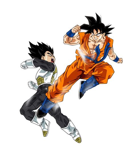 Goku wins a lot, but he doesn't win all the time. Goku VS Vegeta by BardockSonic on @DeviantArt | Akira, Anime luta, Anime