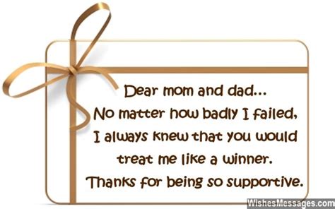 Thank You Notes For Parents Messages For Mom And Dad