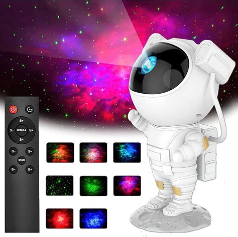 Star Projector Night Light With Timer Remote Control And 360