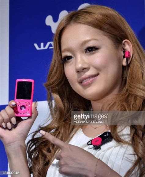 japanese singer kana nishino displays sony s new digital audio player news photo getty images