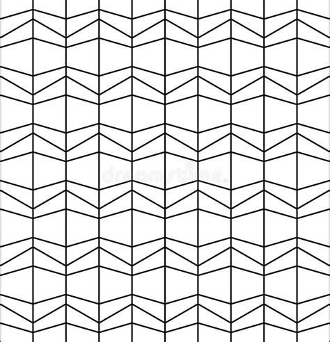 Vector Modern Abstract Geometry Grid Pattern Black And White Seamless