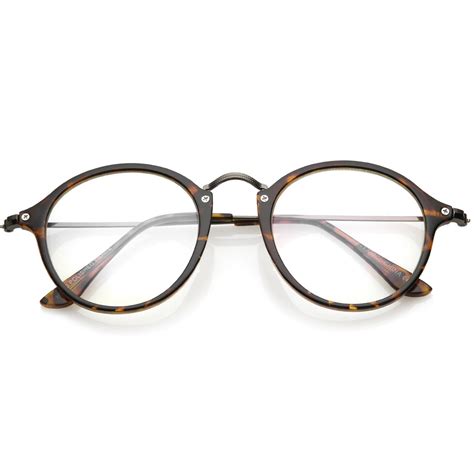 indie hipster round clear lens dapper glasses zerouv