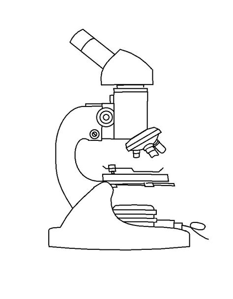 Microscope Line Drawing By Sciencedoodles On Deviantart