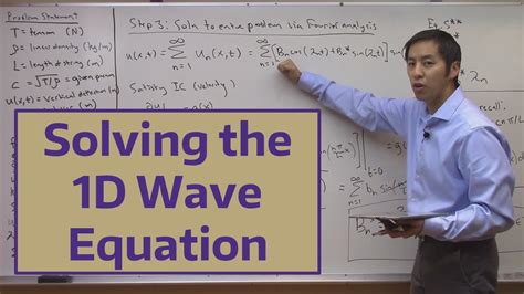 Solving The 1d Wave Equation Youtube