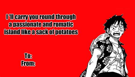 Pretty Much Manga And Stuff • Some One Piece Valentines Cards