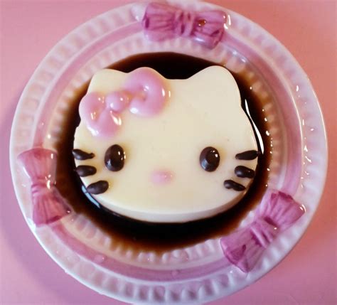 Hello Kitty Pudding Sanrio Food Kawaii Food Cute Food