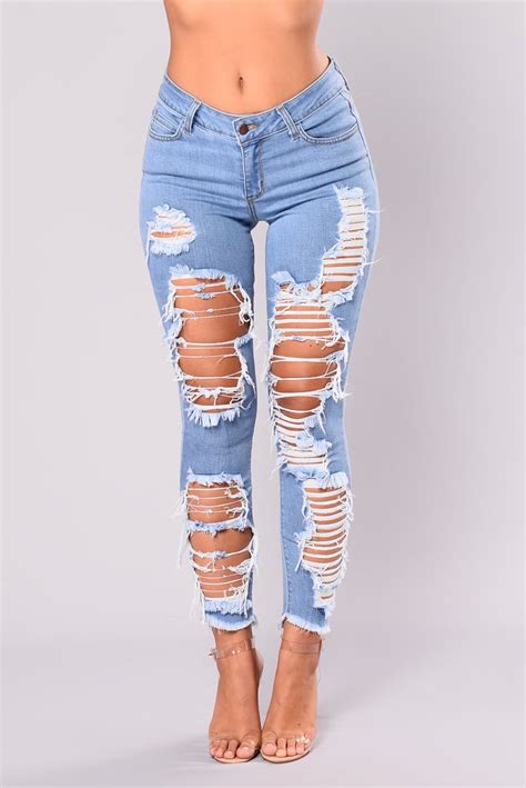 Distressed Ripped Jeans