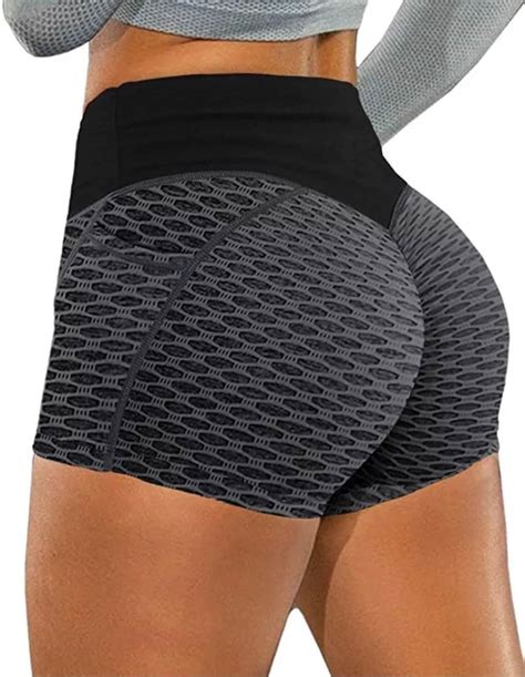 womens workout shorts scrunch booty yoga shorts running etsy