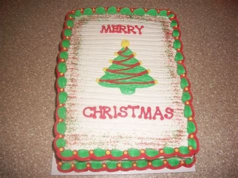 While the price might be right, there is a catch—the cakes aren't available at every location. Christmas Tree Sheet Cake - CakeCentral.com