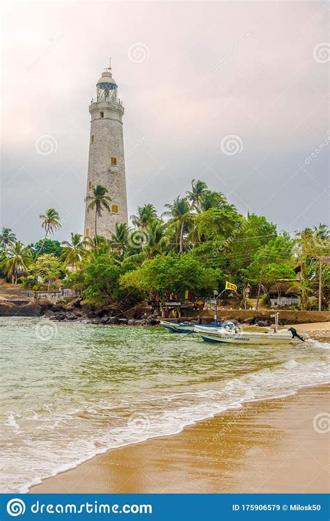 View At The Dondra Head Lighthouse At Southern Coast Of Sri Lanka Stock