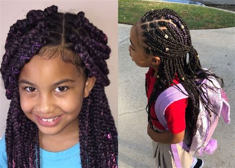 Box Braids Hairstyles For Little Girls