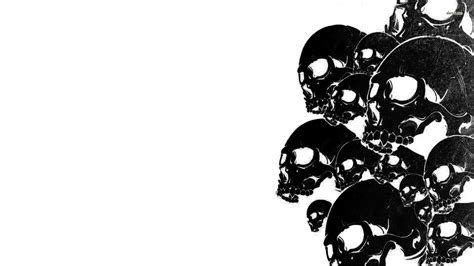 5357 Black And White Skulls 1920x1080 Digital Art Wallpaper 1920×