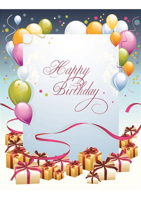 Free Birthday Card Templates Templatelab Free Birthday Card