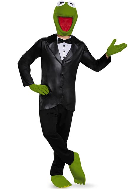 Costume Kermit La Grenouille The Muppets Deluxe Adulte