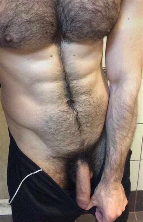 Hairy Naked Muscle Selfie