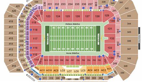 Kyle Field Seating Chart | Kyle Field | College Station, Texas