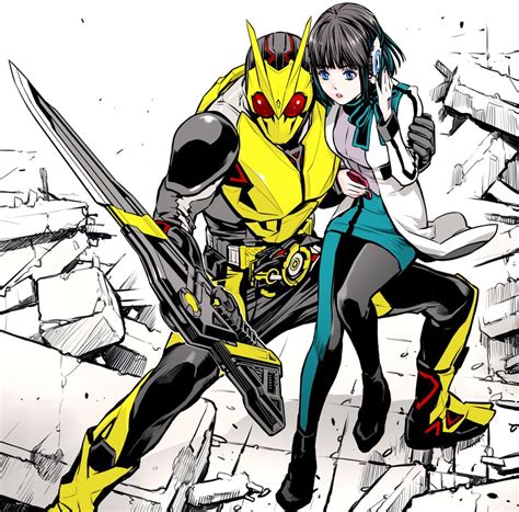 Is Kamen Rider Zero One And Hiden Aruto Kamen Rider And 1 More Drawn By Parashima Tenko