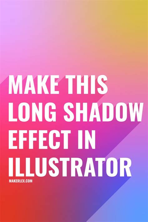Quick Long Shadow Text Effect In Illustrator Maker Lex