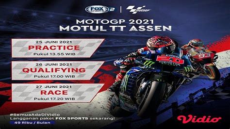 Jadwal Motogp Assen 2021 Fp3 Fp4 Dan Kualifikasi Hari Ini Di Trans7