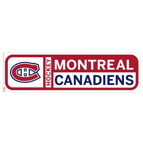 Montreal Canadiens 90'' x 23'' Team Logo Repositionable Wall Decal