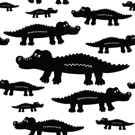 Baby Alligators Cartoon Illustrations Royalty Free Vector Graphics