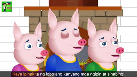 Tatlong Mga Biik Mga Kwentong Pambata Three Little Pigs Story In