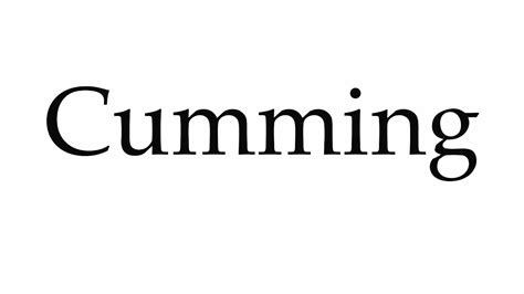 How To Pronounce Cumming Youtube