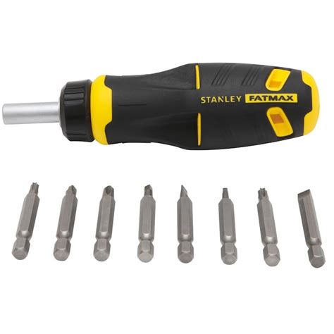 Stanley 9 Piece Magnetic Ratcheting Multi Bit Screwdriver Set In The
