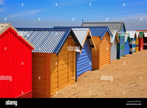 Beach Huts Brighton Beach Melbourne Victoria Australia Stock Photo Alamy