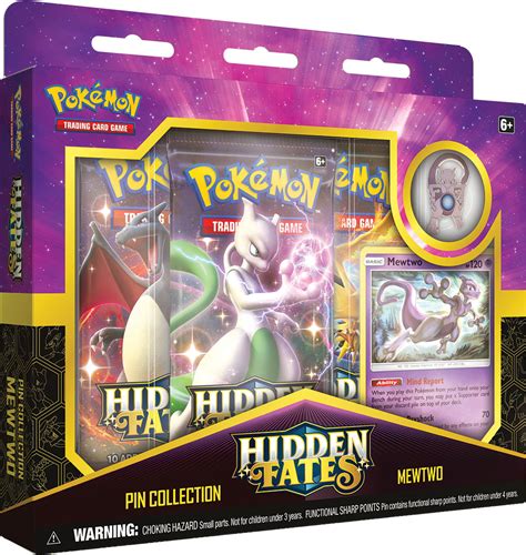 Hidden Fates Pin Collection Mewtwo Pokemon Products Pokemon Boxed
