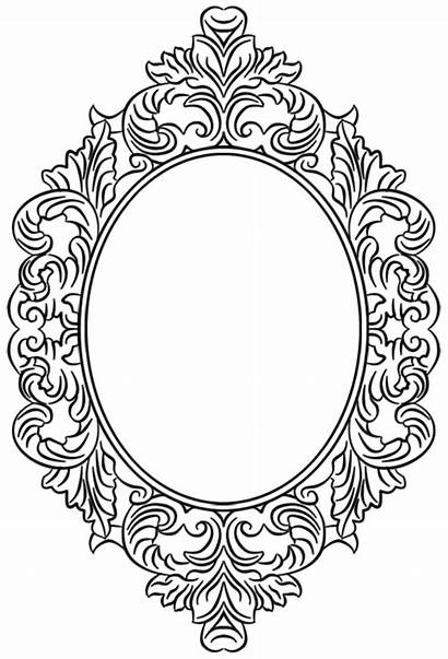 Mirror Coloring Tattoo Pages Tattoos Adult Frame