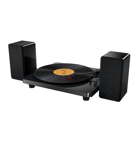 Stereo Turntable With Active Speakers Black Independent Offers