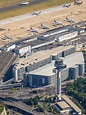 Luftbild Düsseldorf - Tower der Flugsicherung des Flughafen Düsseldorf ...