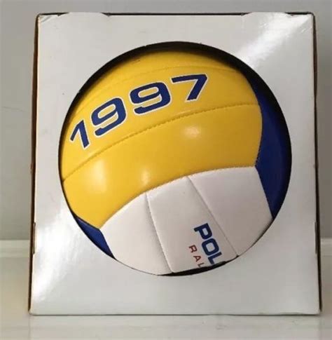 Ralph Lauren Polo Sport Volleyball Usa 1997 Boxed Yellow Blue White